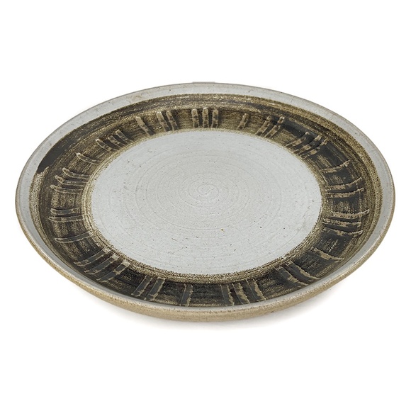 Marshall Studios Gordon Martz 1960s Indiana Stoneware Platter with Wire Holder - Picture 4 of 9